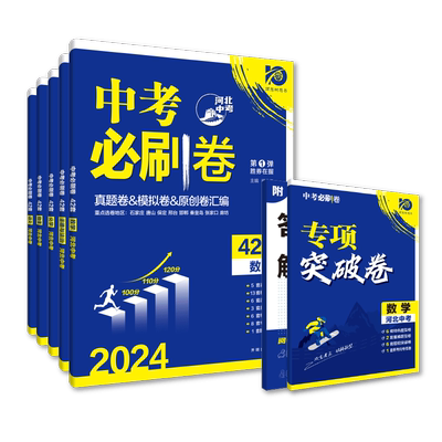 理想树2024版中考必刷卷42套语文数学物理化学政治历史生物地理河北陕西初三九年级中考必刷卷真题卷模拟卷汇编教辅资料中考复习