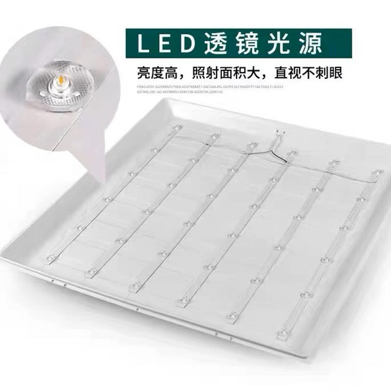 集成吊顶600x600led平板灯60x60LED面板灯石膏矿棉板天花工程灯盘-图2