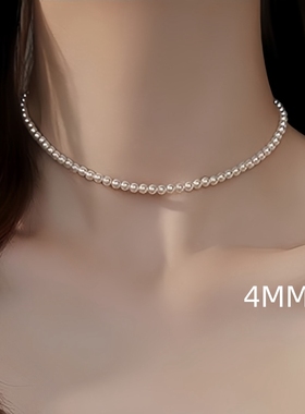 施家珠珍珠项链女轻奢小众高级感颈链锁骨链choker2025新款爆款夏