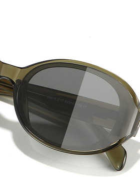 新款曲面框板材墨镜女高级感