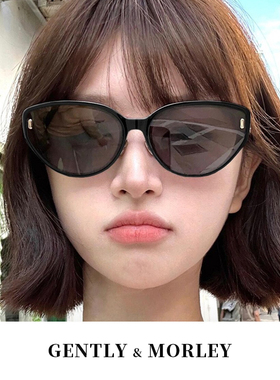 GM新款猫眼墨镜女显脸小防晒