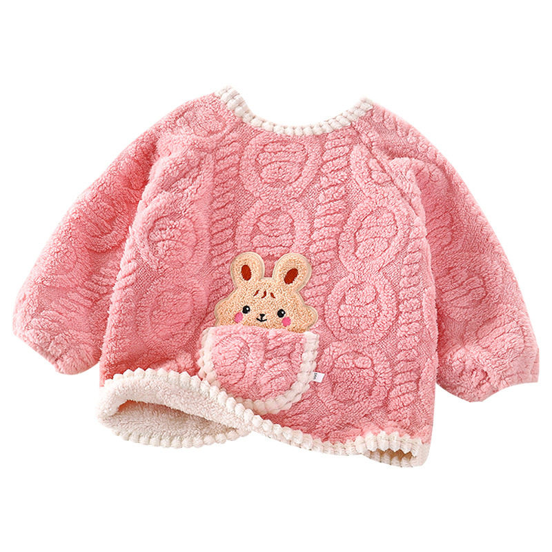 25年新款男女童装婴幼儿防脏衣加绒保暖倒穿衣罩棉袄外穿罩衣,淘宝优惠券,粉丝福利购,淘宝优惠卷