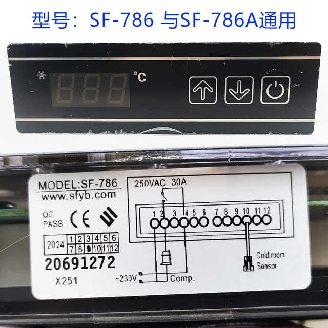 Shangfang SF-786A786 Electronic Digital Display Temperature Controller