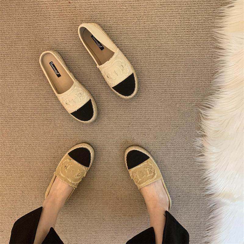 香港小香风渔夫鞋女2025春秋新款平底一脚蹬舒适厚底单鞋乐福鞋潮,淘宝优惠券,粉丝福利购,淘宝优惠卷