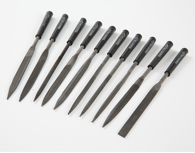 Filing and shaping round filing corner fitting steel gold small combined tooth gold k semi-filing work wood Shine filing fine god flat file triping knife sleeve