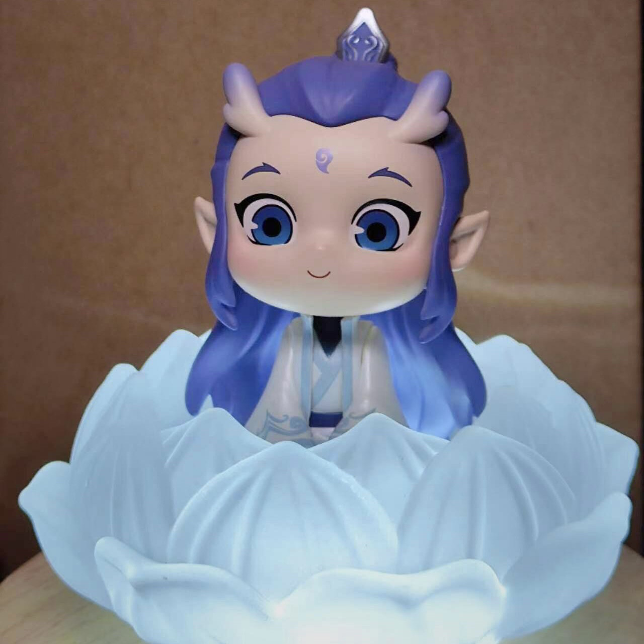 泡泡玛特哪吒之魔童闹海天生羁绊盲盒收纳防尘玻璃展示盒发光保护