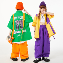 Street dance Childrens Chaumen boys suit hip hop trends HIPHOP acting girls jazz dance costumes for the summer