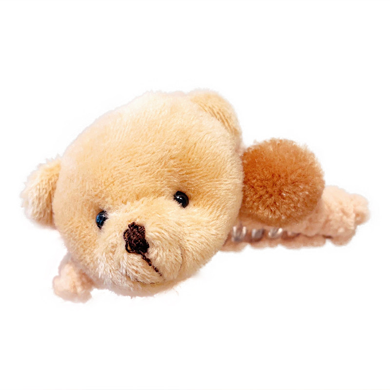 儿童秋冬款卡通毛绒小熊抓夹2026新款女童宝宝高马尾鲨鱼夹发饰,淘宝优惠券,粉丝福利购,淘宝优惠卷