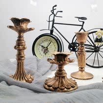 Rustic Shabby Chic Pillars Candle Holder Candlestick for