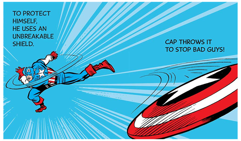 【现货】英文原版 【不平凡漫威读物】美国队长Captain America 纸板书绘本 Mighty Marve 3-6岁 进口儿童图书 善优童书 - 图3