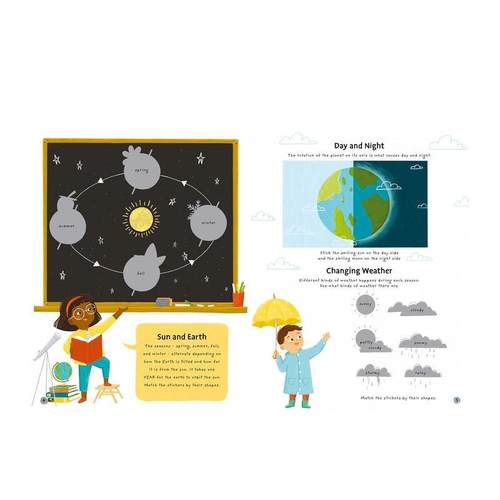 【预售】【300+张贴纸书】四季 【Deluxe Sticker Books】The Four Seasons 11个场景  英文儿童趣味互动游戏绘本 进口童书 - 图2