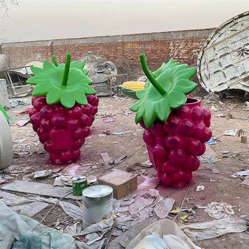 户外园林卡通水果蔬菜垃圾桶雕塑商场公园网红景区玻璃钢仿真摆件,淘宝优惠券,粉丝福利购,淘宝优惠卷