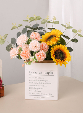 向日葵仿真花假花牡丹摆设装饰花