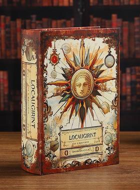 复古假书摆件装饰仿真书收纳盒