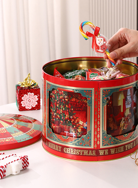 圣诞屋音乐盒高颜值圣诞礼物铁盒