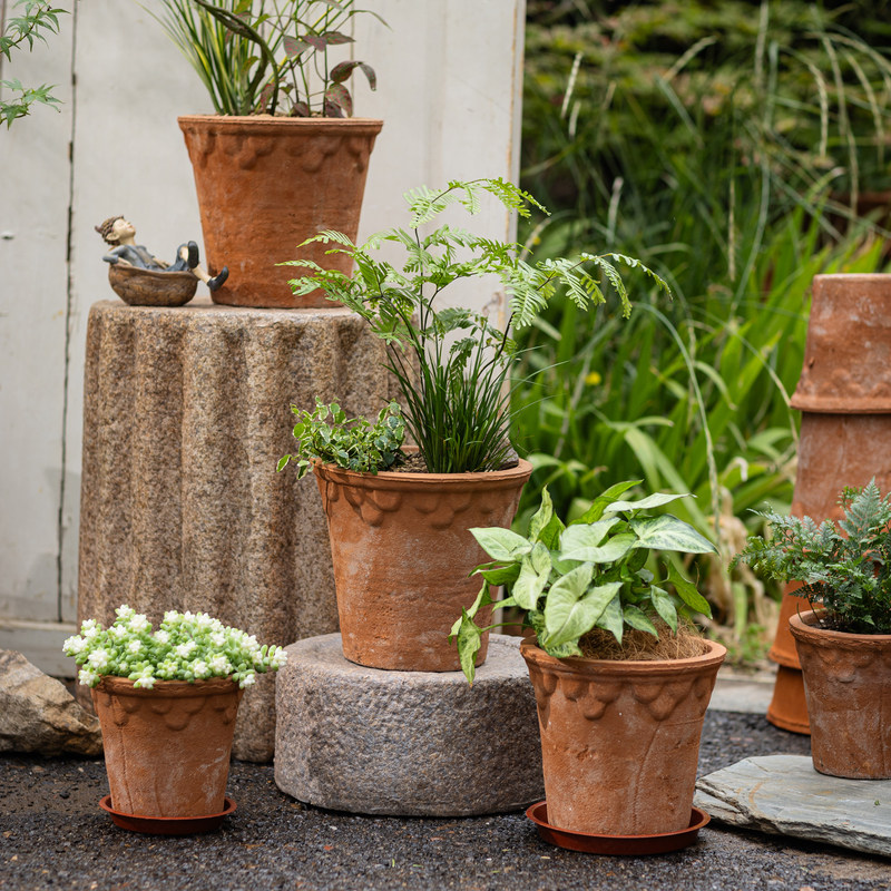 掬涵陶盆花盆陶土粗陶透气红陶田园朴素自然乡村复古做旧泥瓦花盆,淘宝优惠券,粉丝福利购,淘宝优惠卷