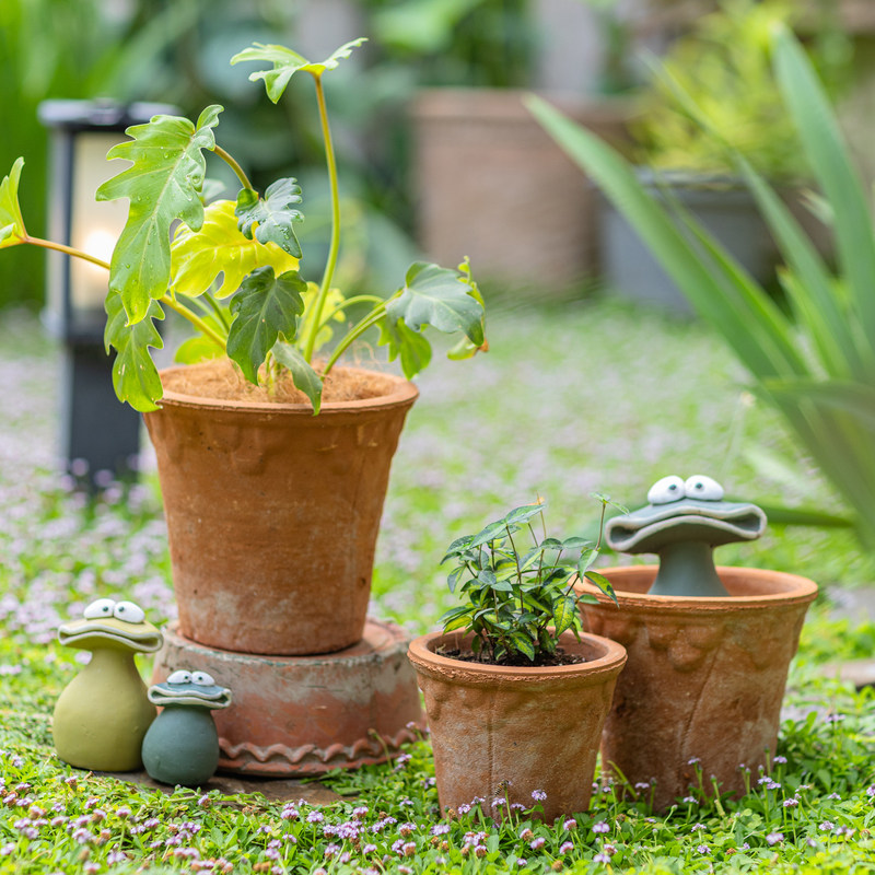 掬涵陶盆花盆陶土粗陶透气红陶田园朴素自然乡村复古做旧泥瓦花盆,淘宝优惠券,粉丝福利购,淘宝优惠卷