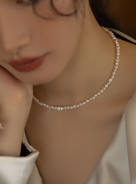 珍珠14K包金巴洛克女巴洛克颈链