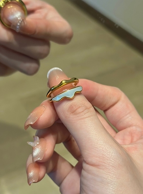 宫廷风S925银食指戒指女