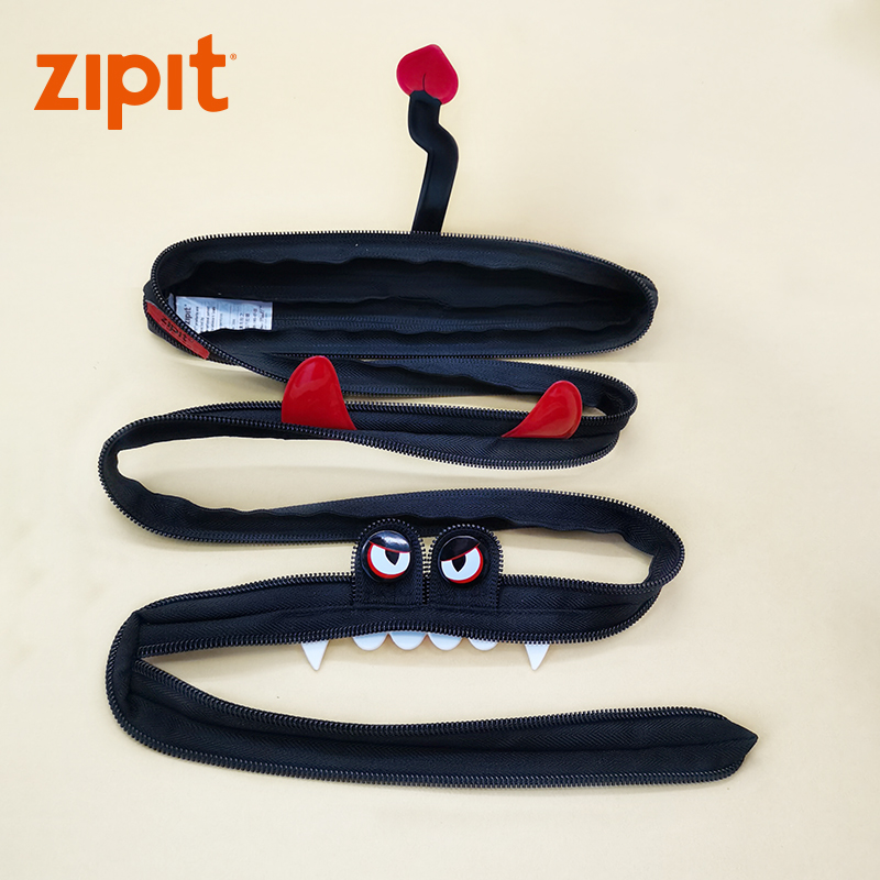 ZIPIT&九木杂物社联名万圣节新款小恶魔二代拉链笔袋文具袋设计师款创新个性 - 图2