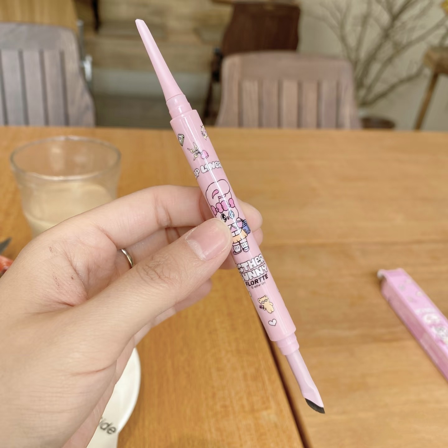 FLORTTE/花洛莉亚BUNNY联名双头眼线胶笔刷持久化妆眼线胶笔升级,淘宝优惠券,粉丝福利购,淘宝优惠卷