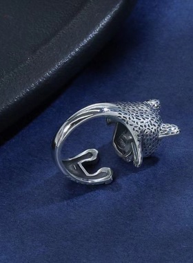 FuGui复古萌法国斗牛犬指环个性呆可爱小狗小众个性开口戒指女ins