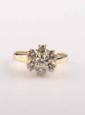 中古95新日本进口商品花形戒指