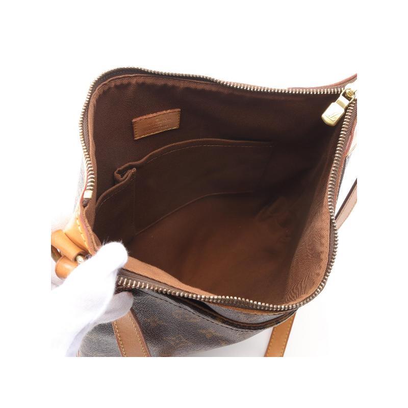 中古LV路易威登女包B级9新Odeon涂层/防水帆布斜挎包棕色BRANDOFF - 图1