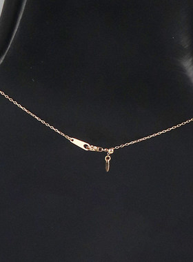 中古日本进口商品蓝宝石钻石项链