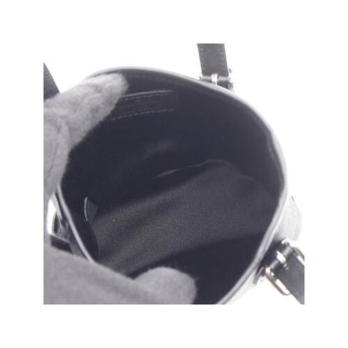 中古复古二奢LV路易威登女包A级95新bucket水桶包帆布手提包黑色 - 图1