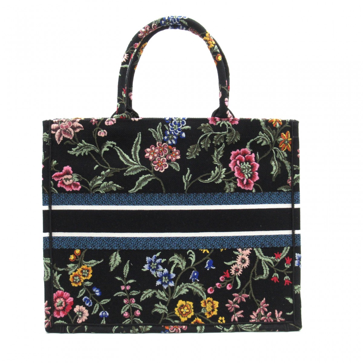 中古DIOR迪奥女包S级99新tote bag花朵刺绣托特包通勤包BRANDOFF