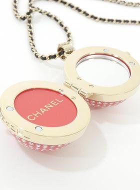 中古CHANEL香奈儿A级95新Chanel AB7380 Necklace项链AB7380双C