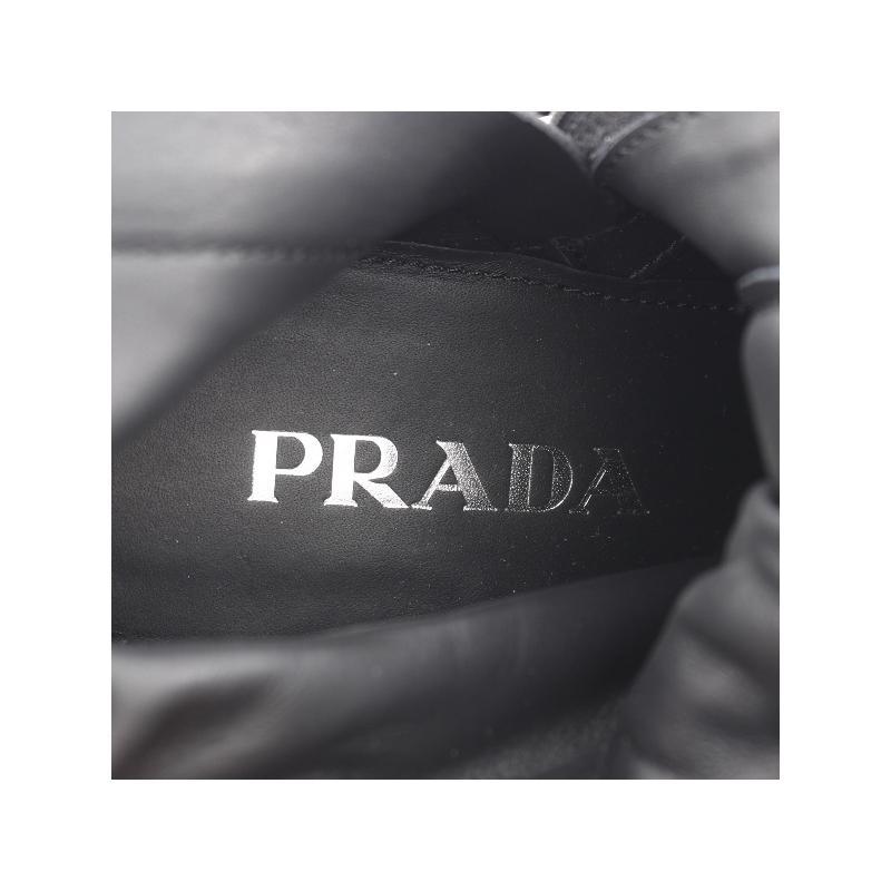 中古Prada普拉达女A级95新boots靴子尼龙鞋黑色经典正品BRANDOFF - 图3