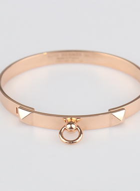 中古「95新」爱马仕玫瑰金手镯