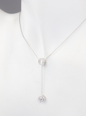中古「95新」TIFFANY蒂芙尼Circlet drop pendant铂金BRANDOFF