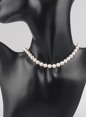 「9.5新」日本进口商品银灰色海水珍珠串珠项链92546.5cmBRANDOFF