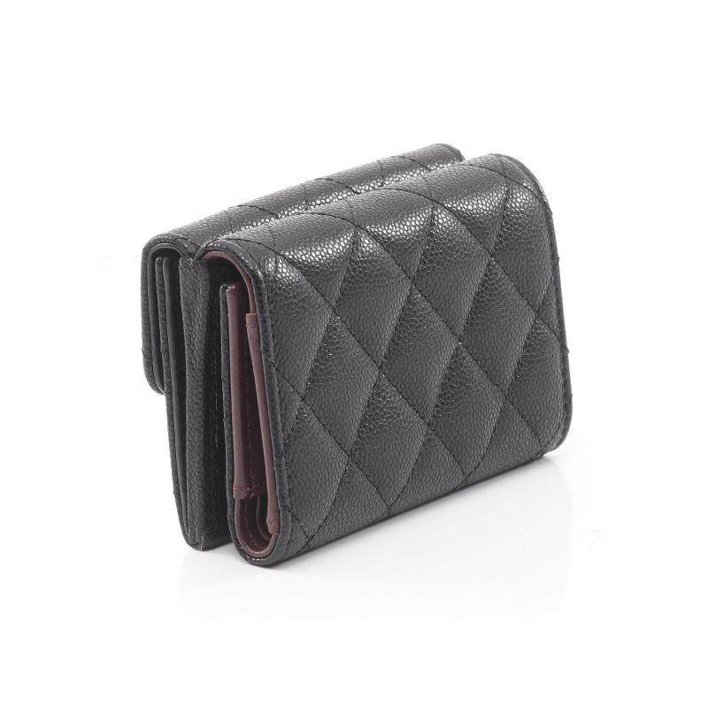 中古Chanel香奈儿女A级95新trifold wallet三折钱包短钱包,淘宝优惠券,粉丝福利购,淘宝优惠卷