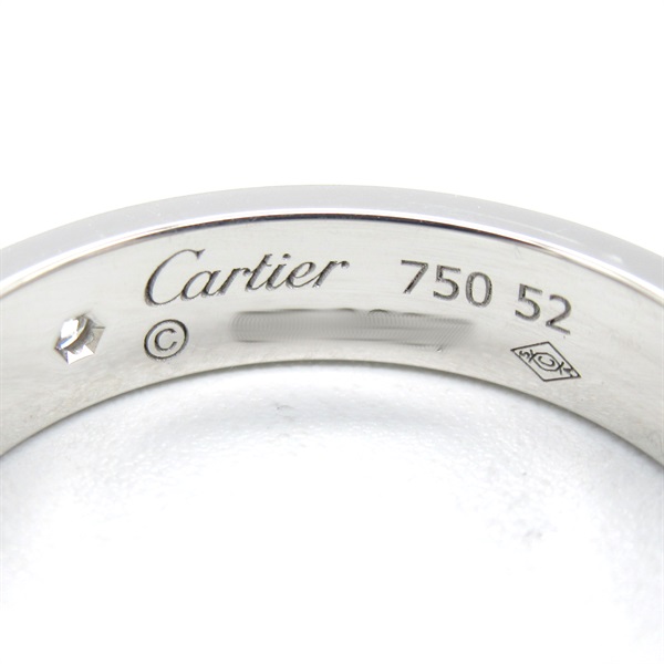 中古Cartier卡地亚95新Mini love ring 1P diamond戒指K18WG12号