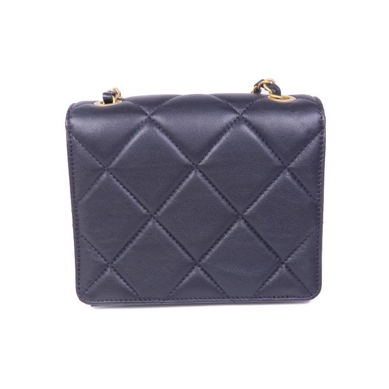 中古Chanel香奈儿女包A级95新Shoulder bag肩包羊皮斜挎包黑色HK - 图0