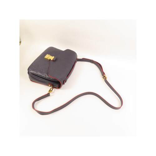 中古LV路易威登女包A级95新shoulder bag斜挎包牛皮斜挎包蓝色 - 图3