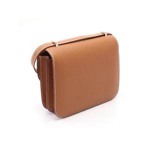 中古Hermes爱马仕女包S级99新Constance牛皮单肩包棕色BRANDOFF
