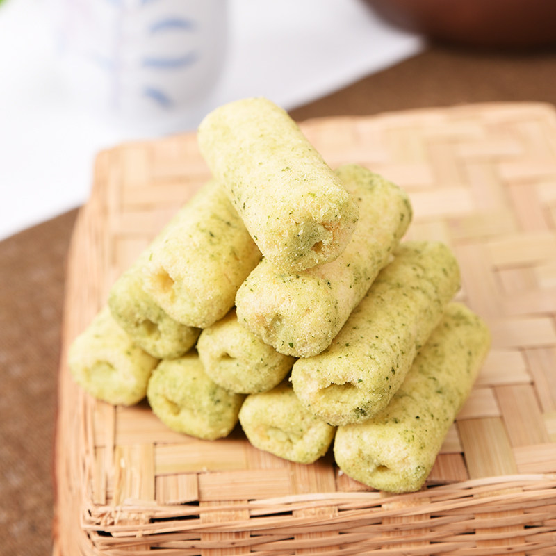 零趣夹心米果280g咸蛋黄海苔味饼干 天猫超市膨化食品