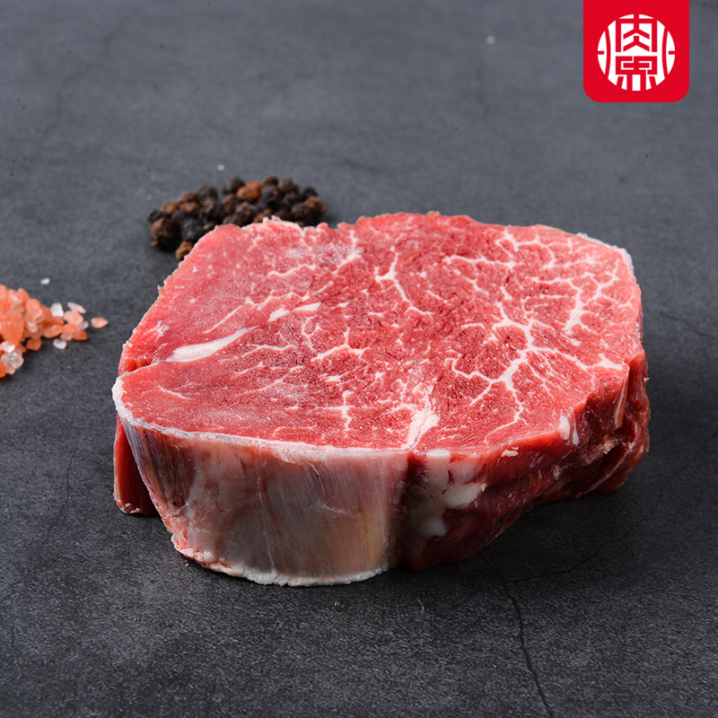 【肉界】澳洲谷饲安格斯m3原切4牛排 肉界牛排