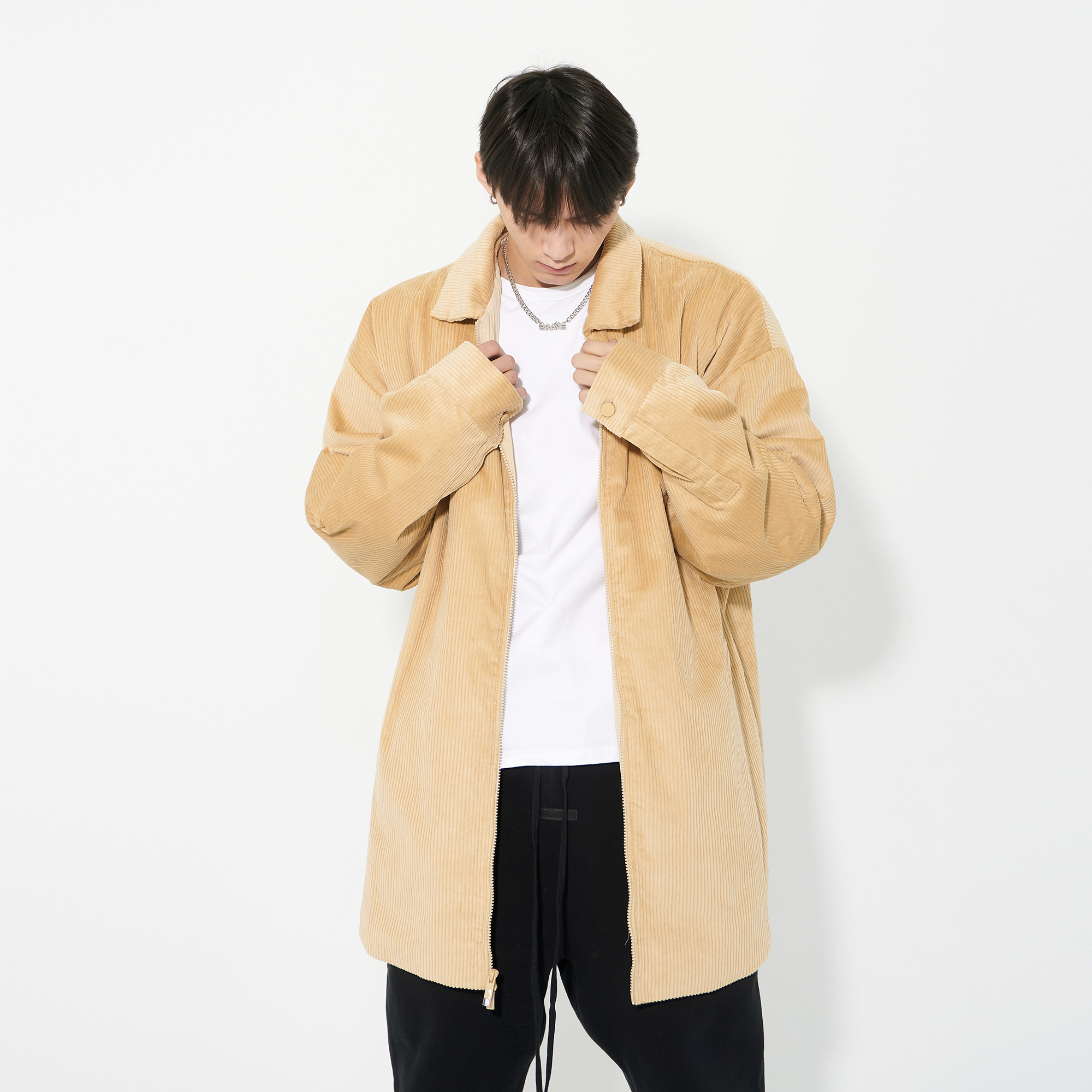 Fear Of God Essentials 23FW 秋冬简约百搭高街灯芯绒棉服外套男