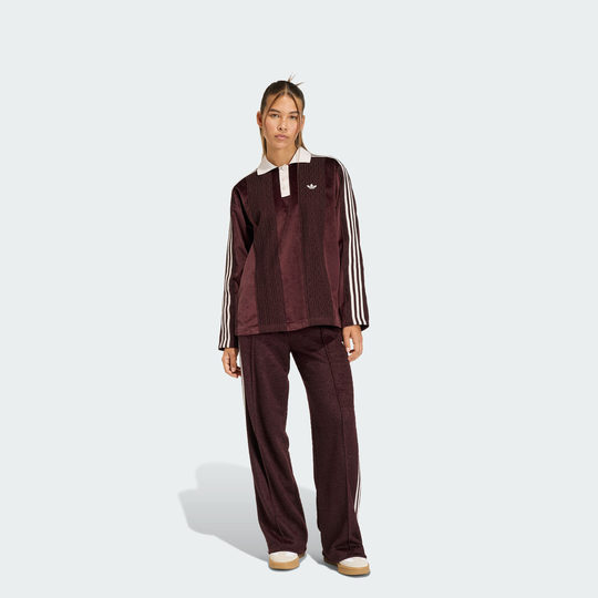 丝绒运动长袖球衣女装adidas Originals阿迪达斯三叶草官方