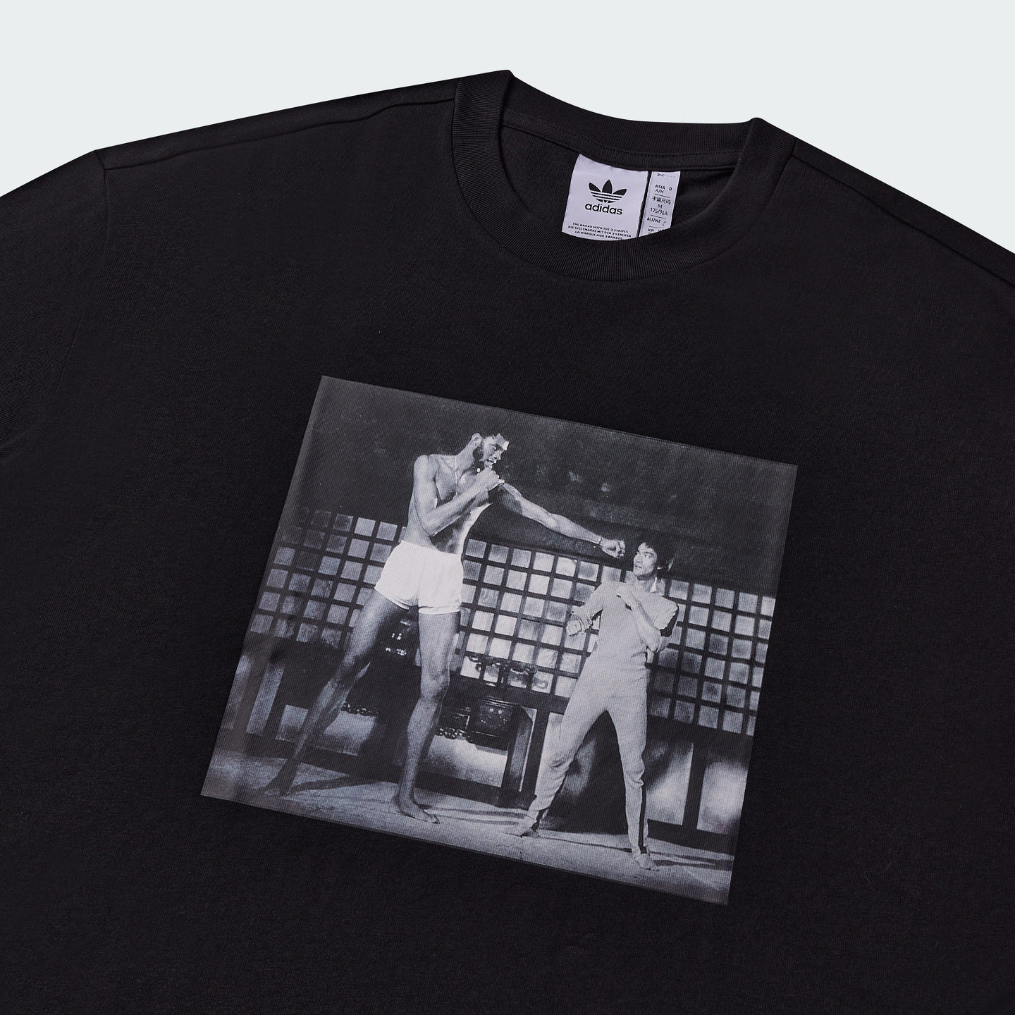 Jabbar x Bruce Lee联名宽松短袖T恤男女adidas阿迪达斯三叶草,淘宝优惠券,粉丝福利购,淘宝优惠卷