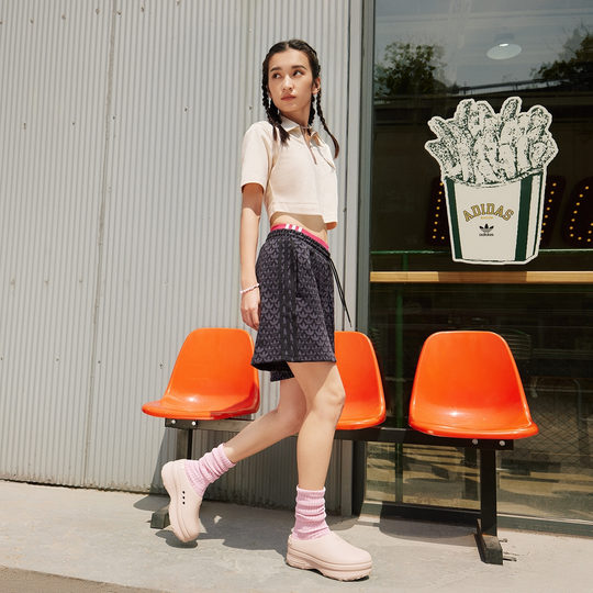 ADIFOM STAN MULE厚底凉鞋厨师鞋穆勒鞋女子adidas阿迪达斯三叶草