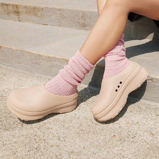 ADIFOM STAN MULE厚底凉鞋厨师鞋穆勒鞋女子adidas阿迪达斯三叶草