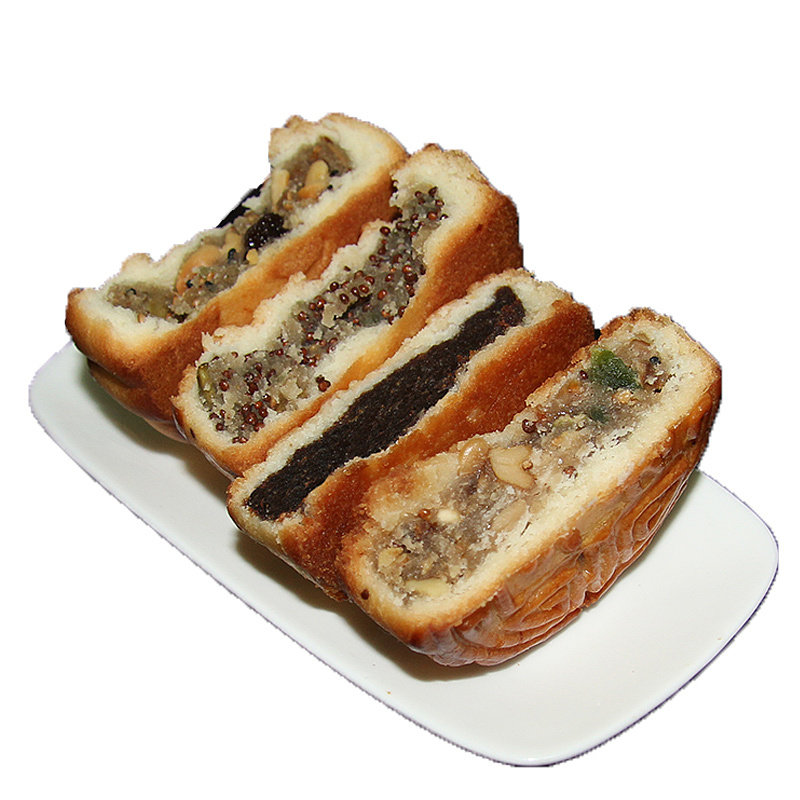 天津老城里糕点传统提浆手工老月饼五仁百果枣泥豆沙葡萄干多口味