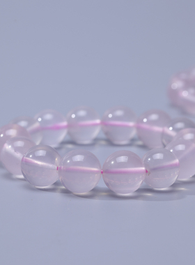 天然果冻粉水串晶手链温柔粉女多